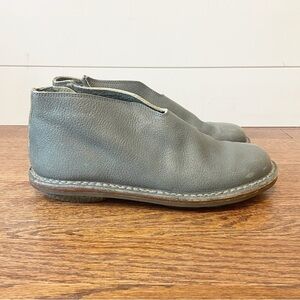 Trippen Gray Leather Ankle Boots